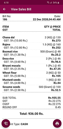 Saral Billing Design