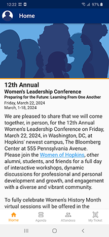 Women of Hopkins Conference Design